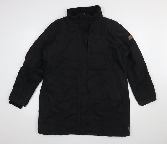 Regatta Women's Black Waterproof Long Parka Coat Size 16