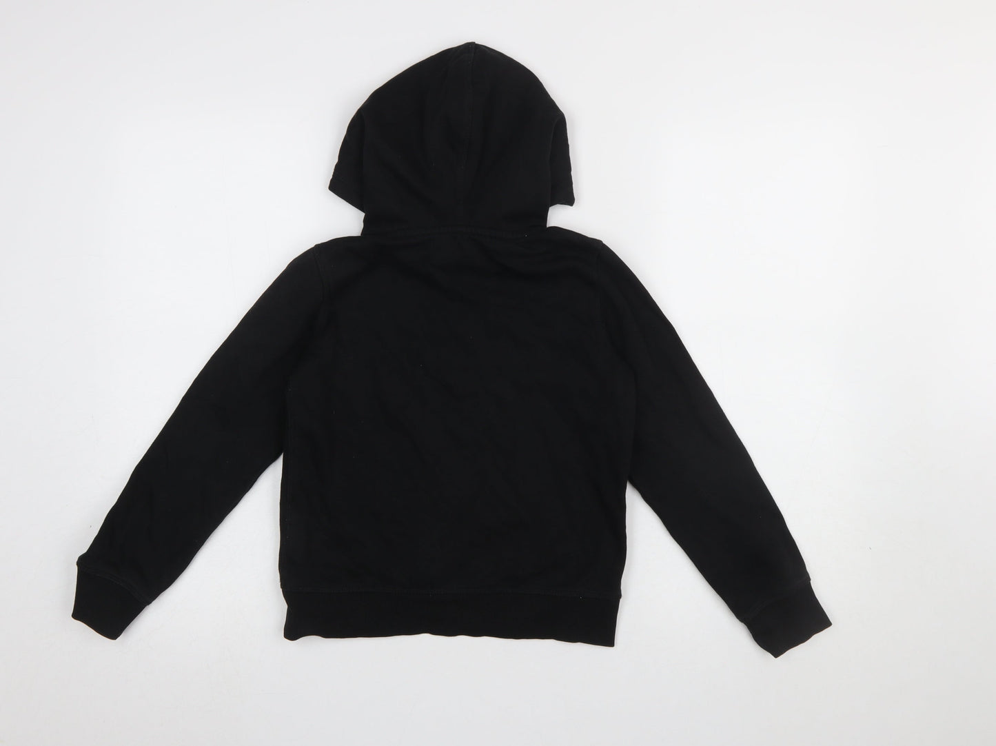 H&M Girls Black Hogwarts Hoodie 9-10 Years Pullover Cotton Blend