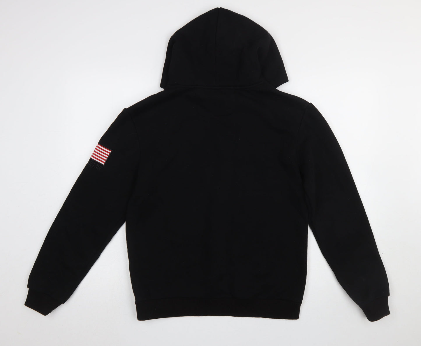 Above The Law Men's Black Pullover Hoodie Size S Embroidered USA Flag