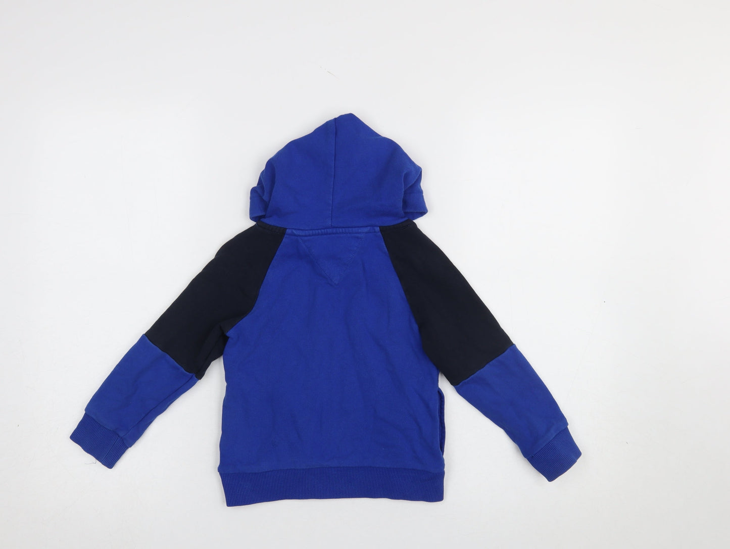 Tommy Hilfiger Boys Blue Pullover Hoodie 3 Years Cotton Logo Sweatshirt