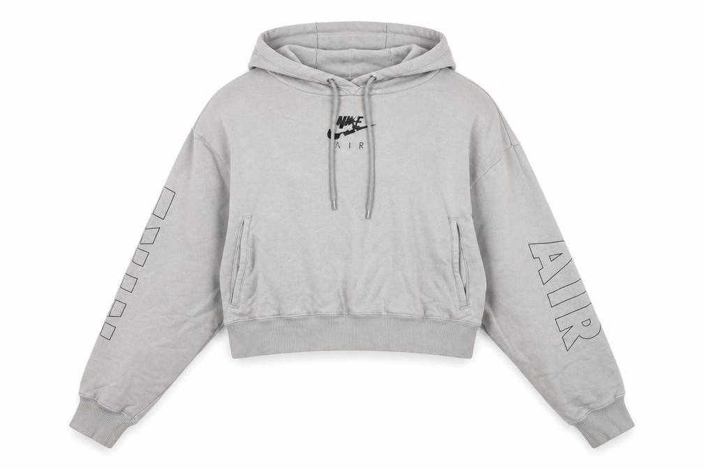 Nike Air Women's Grey Pullover Hoodie Small Relaxed Fit Logo