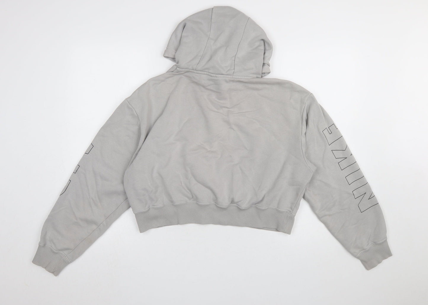 Nike Air Women's Grey Pullover Hoodie Small Relaxed Fit Logo