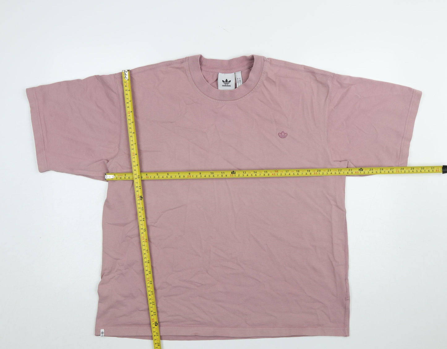 Adidas Womens Pink Organic Cotton Relaxed T-Shirt Size L
