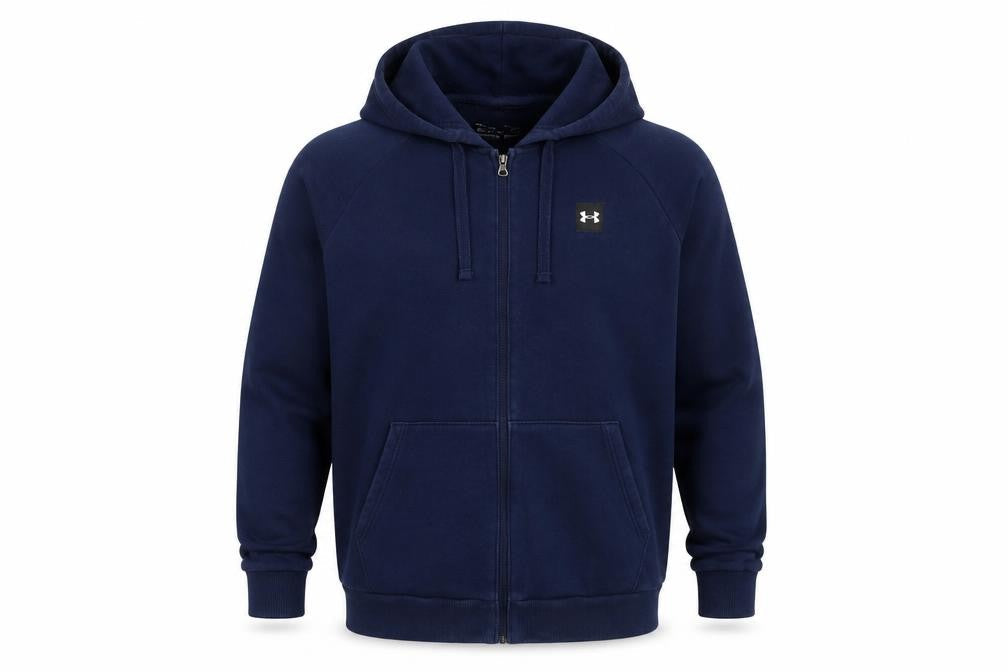 Under Armour Men’s Blue Full Zip Hoodie Size M Fleece Sportswear