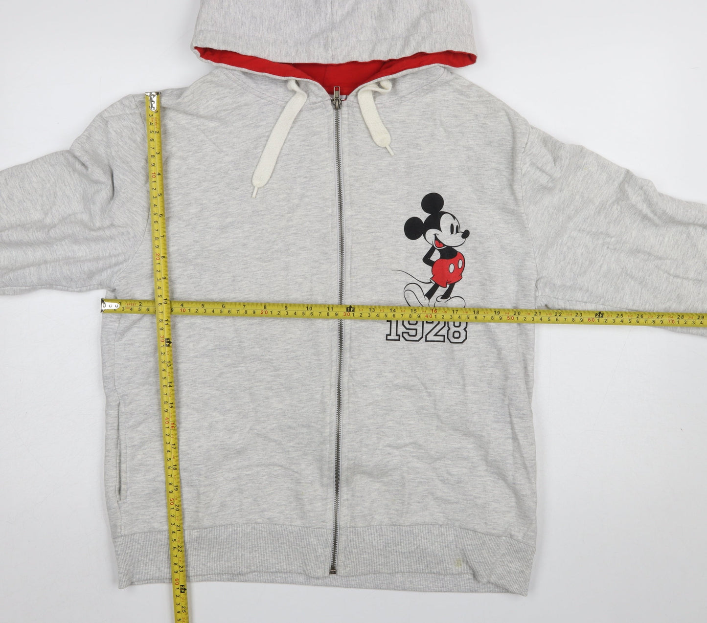 Disney Atmosphere Women's Grey Full Zip Hoodie Size 16 Mickey Mouse 1928