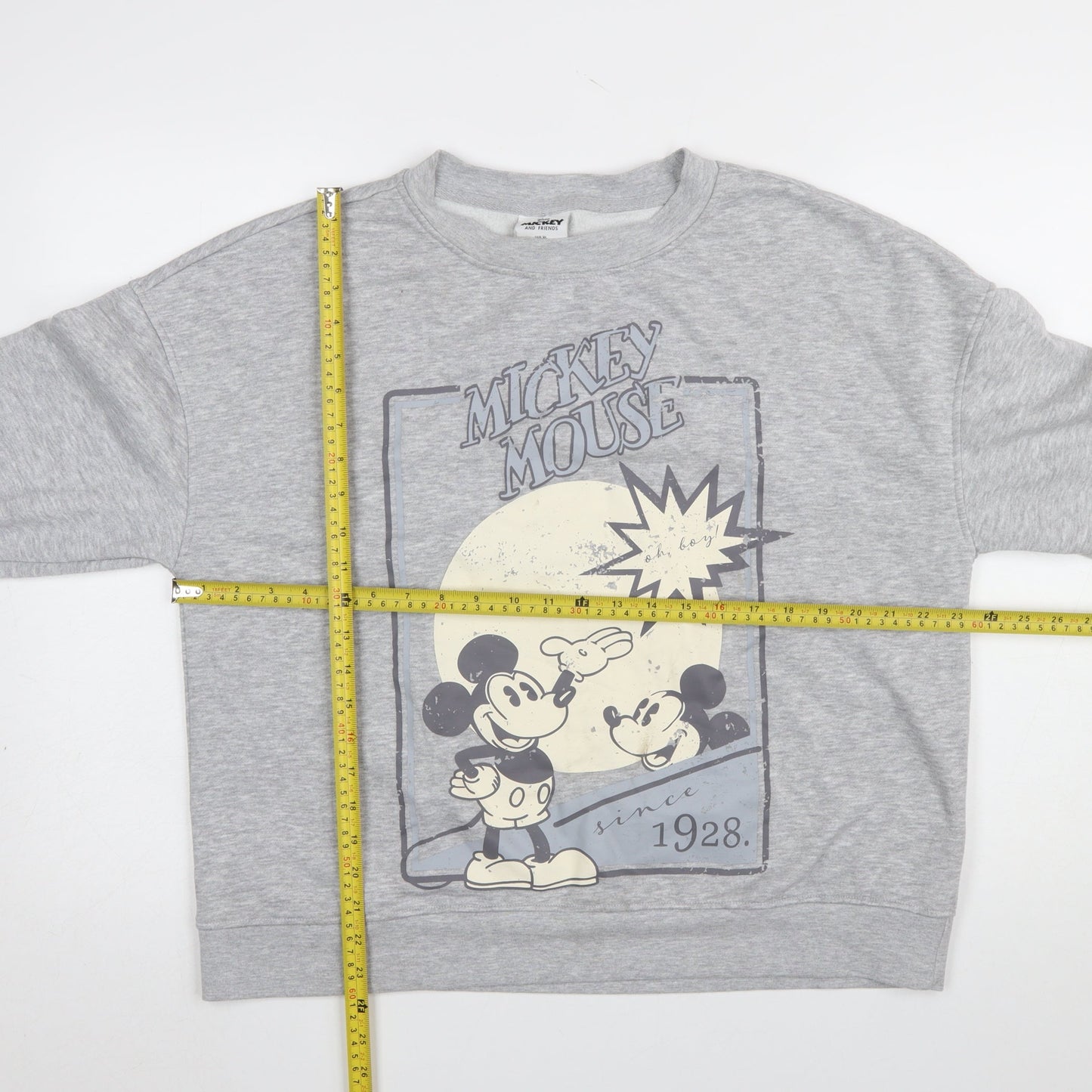 Disney Mickey Mouse Grey Crew Neck Sweatshirt Women XL 18/20 Primark Cares