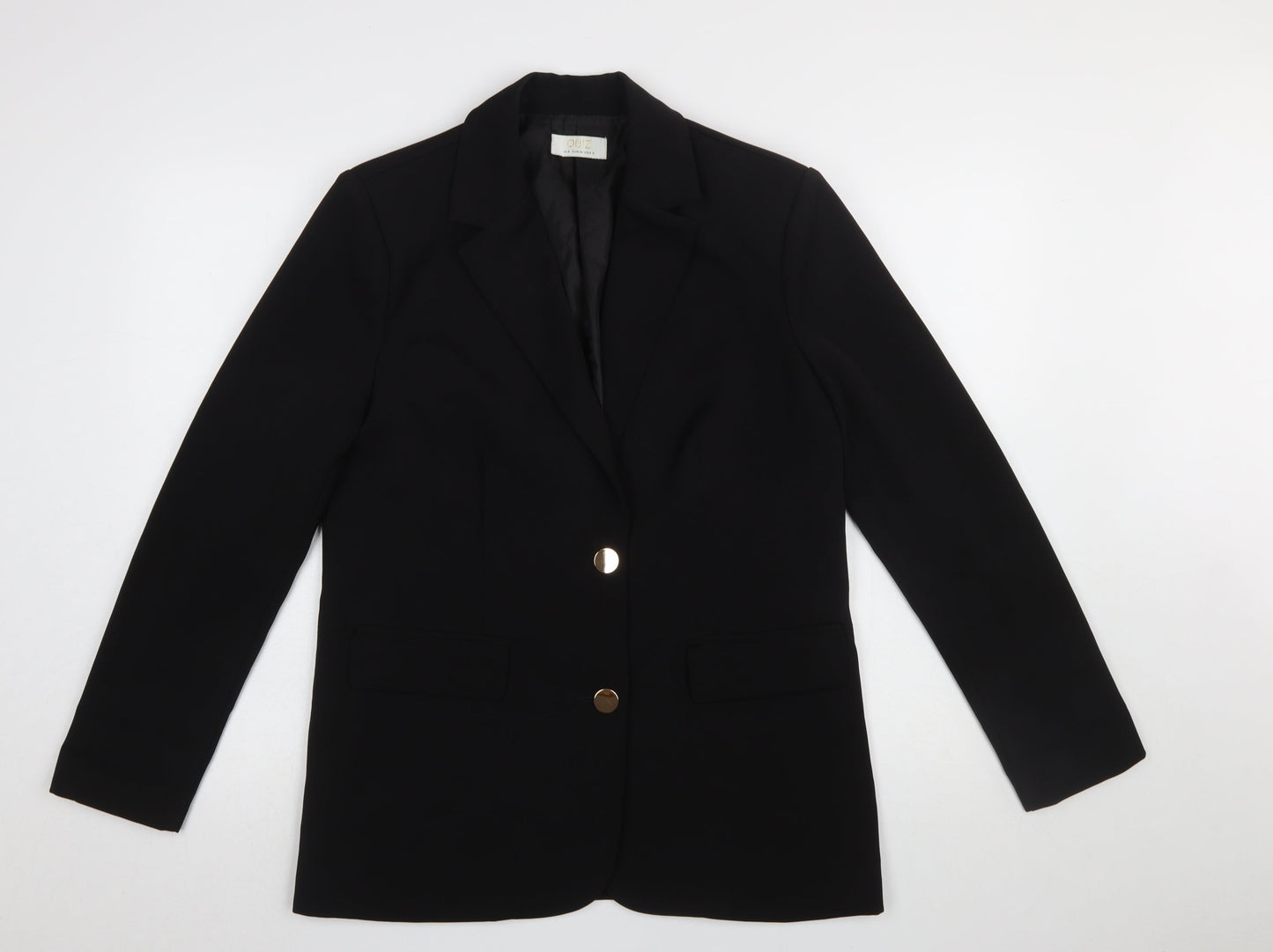 Quiz Women's Black UK 6 Slim Fit Single-Breasted Blazer