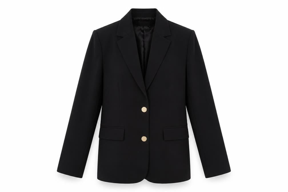 Quiz Women's Black UK 6 Slim Fit Single-Breasted Blazer