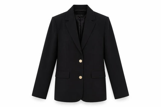 Quiz Women's Black UK 6 Slim Fit Single-Breasted Blazer