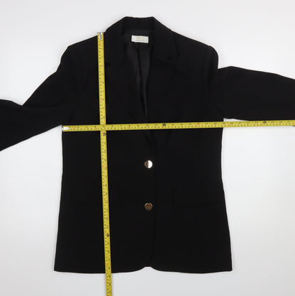 Quiz Women's Black UK 6 Slim Fit Single-Breasted Blazer