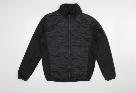 Regatta Men’s Black Softshell Padded Mid-Length Jacket Size M Outdoor Hiking