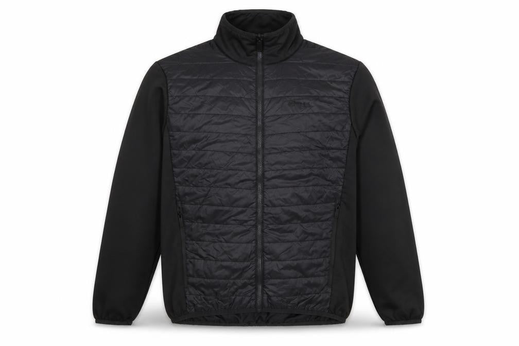 Regatta Men’s Black Softshell Padded Mid-Length Jacket Size M Outdoor Hiking