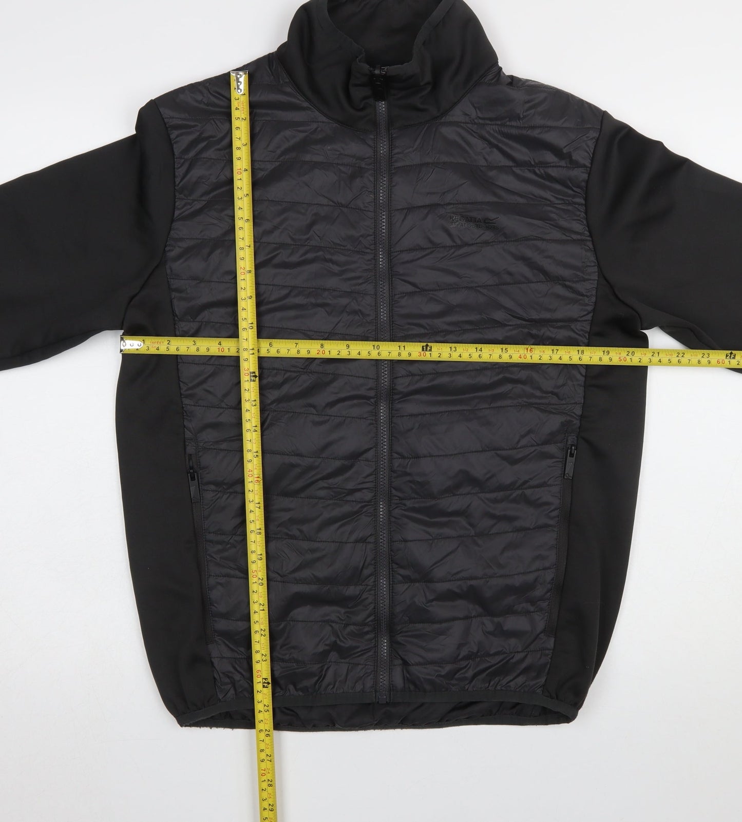 Regatta Men’s Black Softshell Padded Mid-Length Jacket Size M Outdoor Hiking
