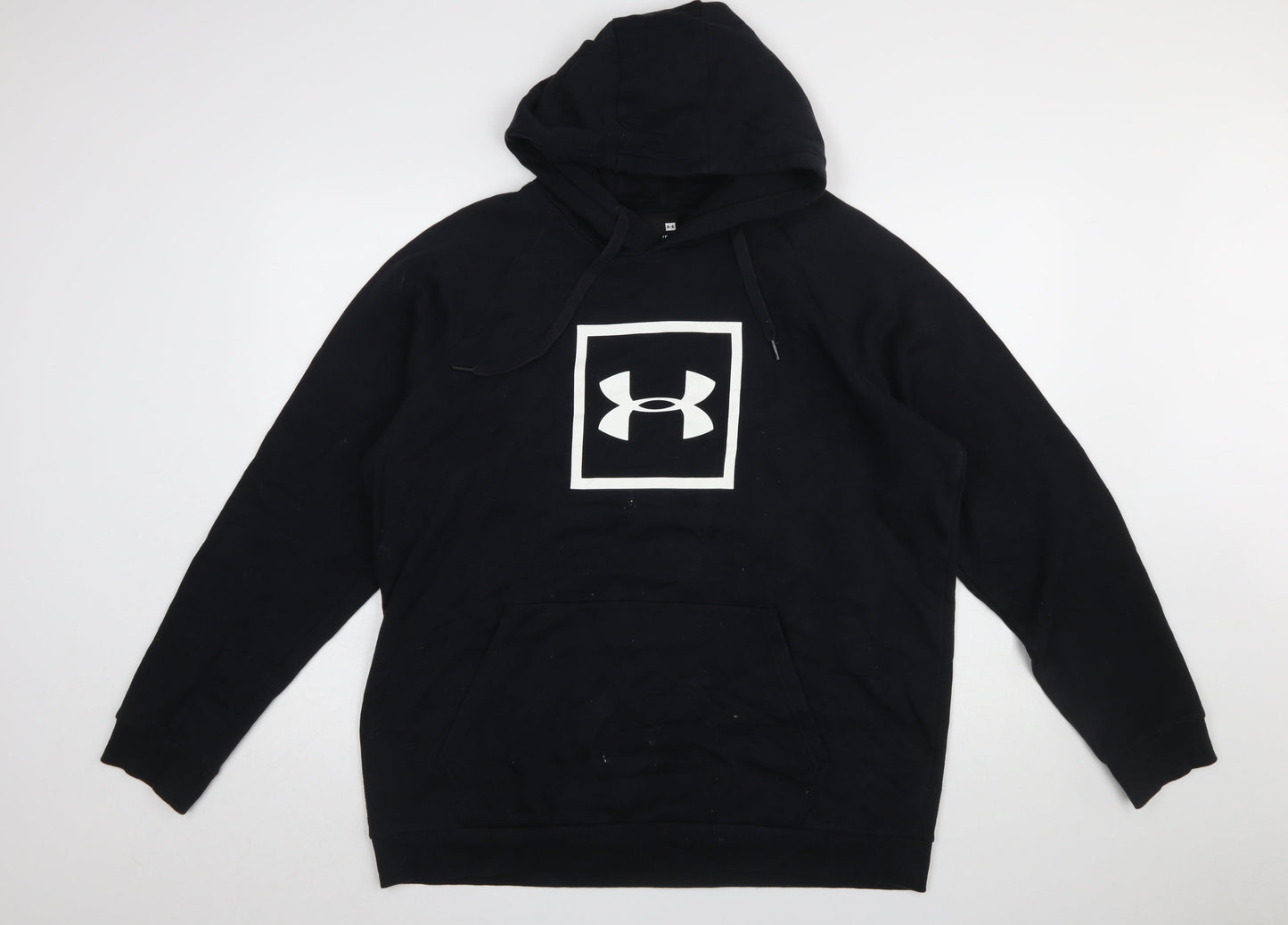 Under Armour Men's Black XL Pullover Hoodie with Logo Graphic Print