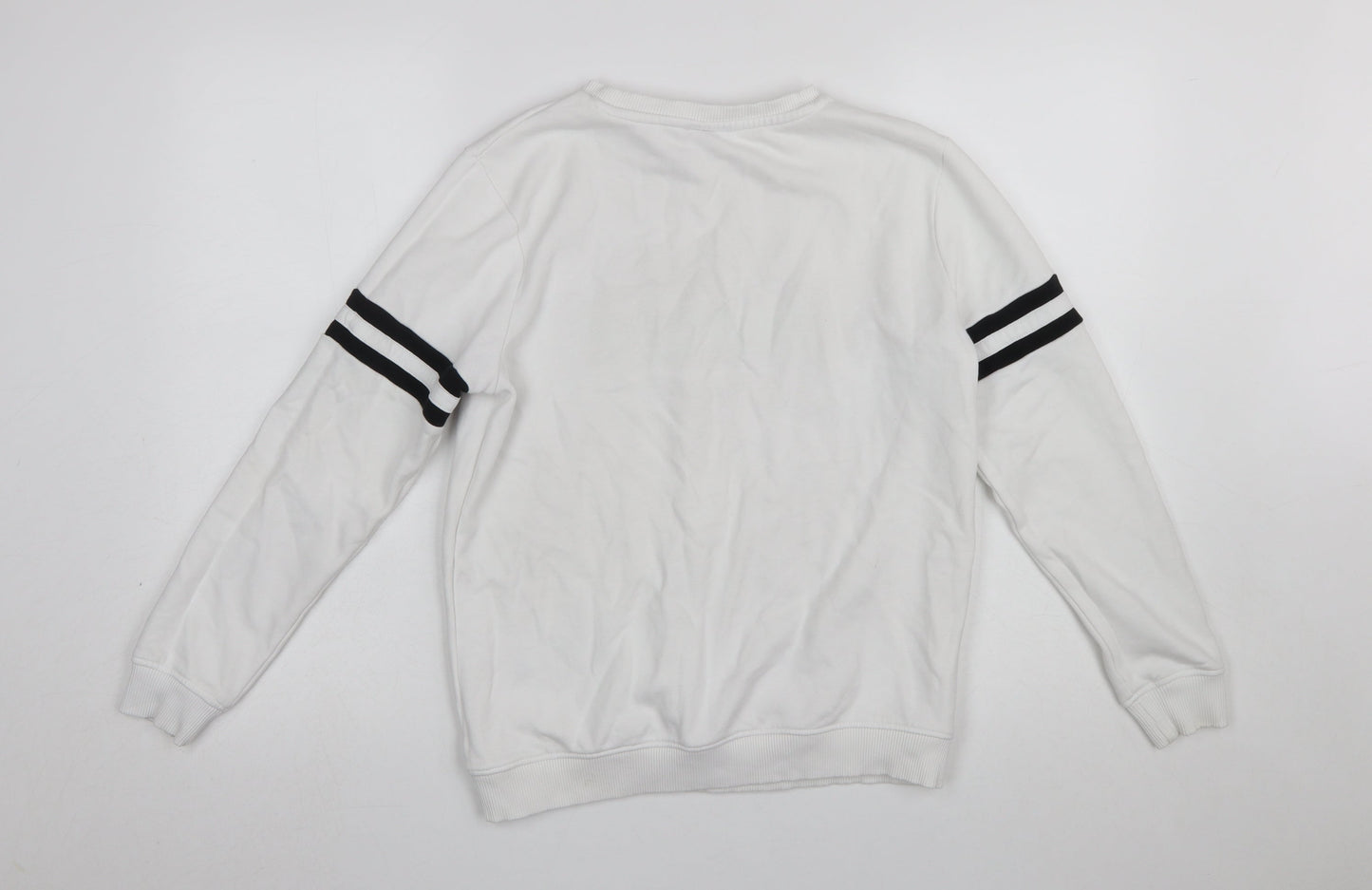 George Boys White Minecraft Sweatshirt 12-13 Years Pullover Crew Neck