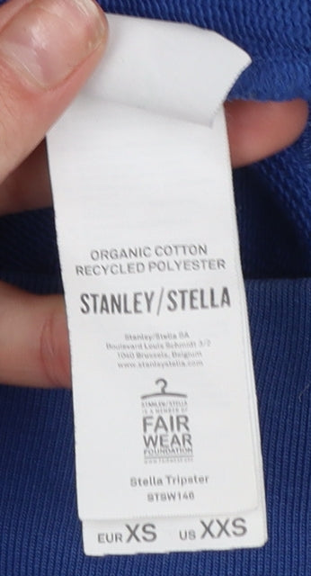 Stanley/Stella Womens Blue 1970 Graphic Pullover Sweatshirt XXS
