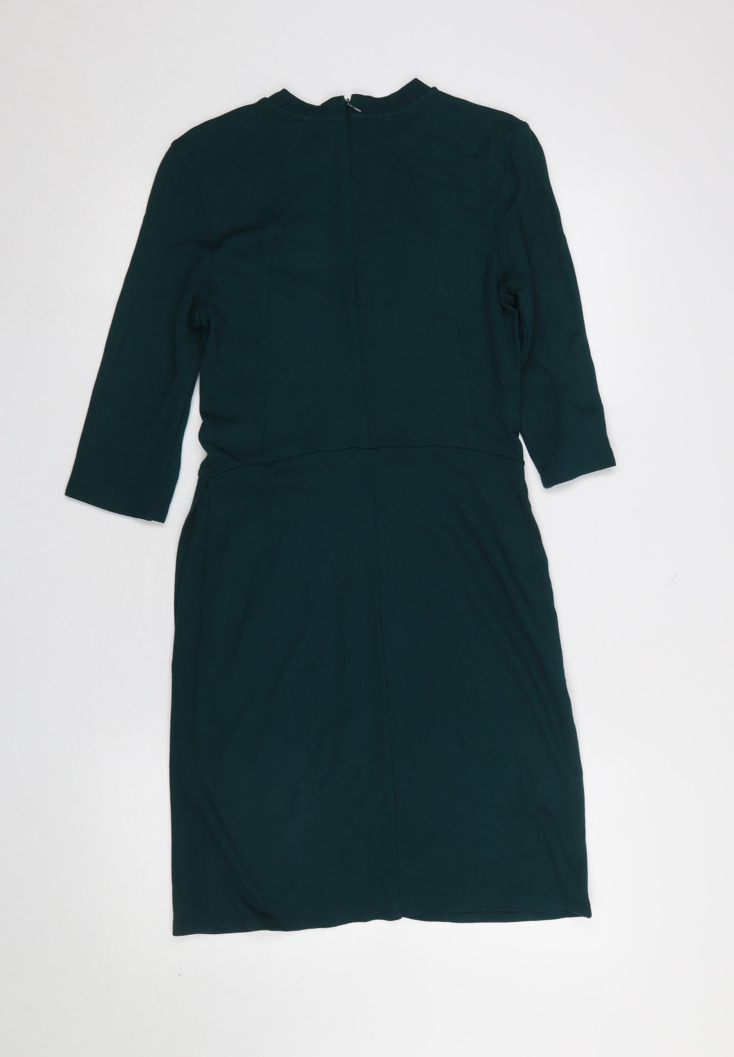 Topshop Women Green Size 10 Bodycon Knee Length Dress