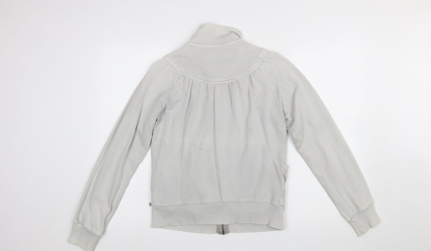 Pepe Jeans Women's Grey Full Zip Sweatshirt Size L Cotton Casual