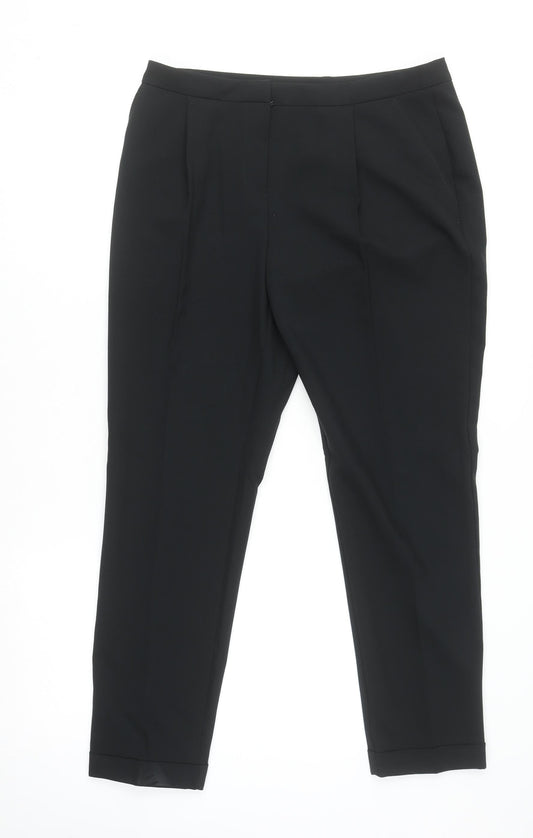 Dorothy Perkins Women’s Black Size 10 Cropped Trousers Workwear