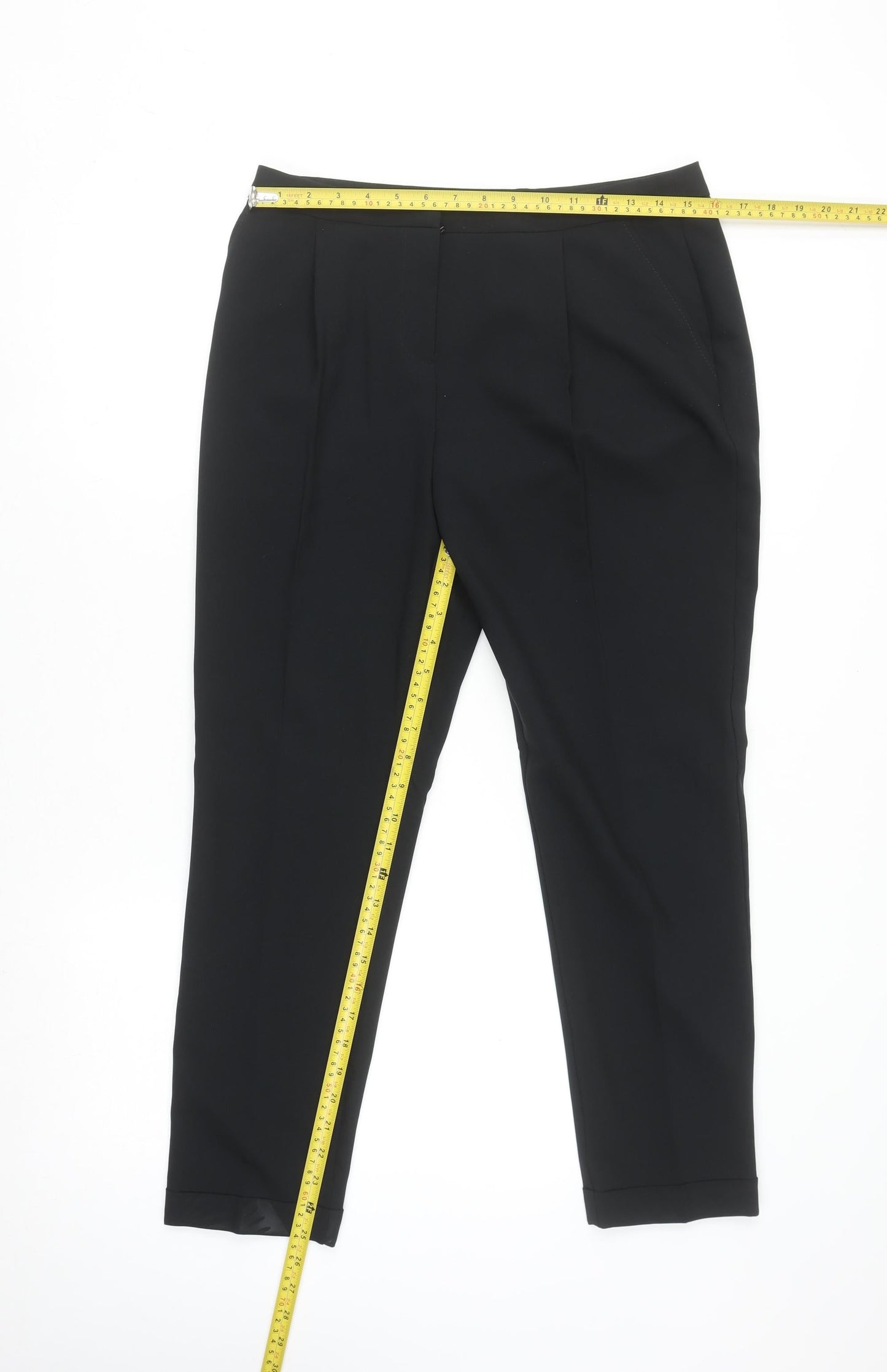 Dorothy Perkins Women’s Black Size 10 Cropped Trousers Workwear