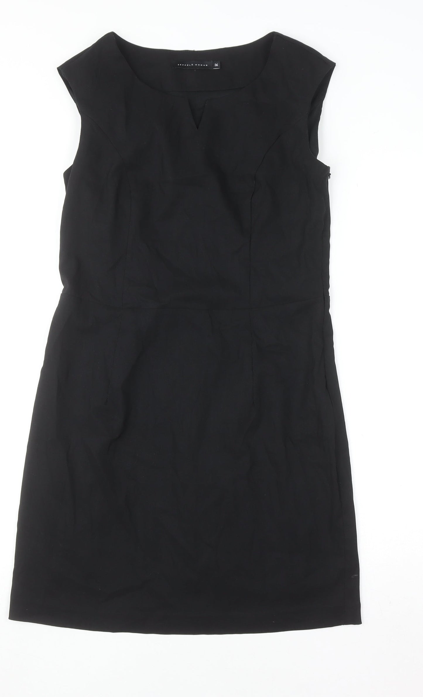Seppälä Woman Black Sleeveless Sheath Dress Size 8 Workwear