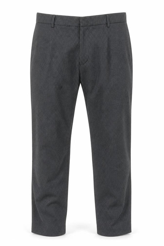New Look Men Grey Check Regular Fit Trousers Size 36R