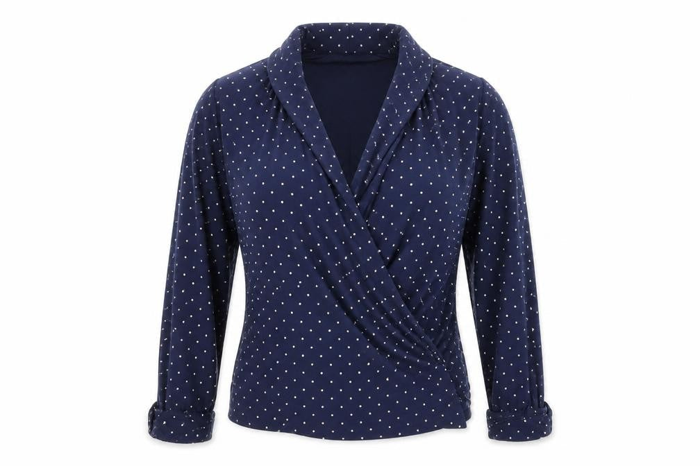 Marks & Spencer Women Blue Polka Dot Jersey Cardigan Size 12
