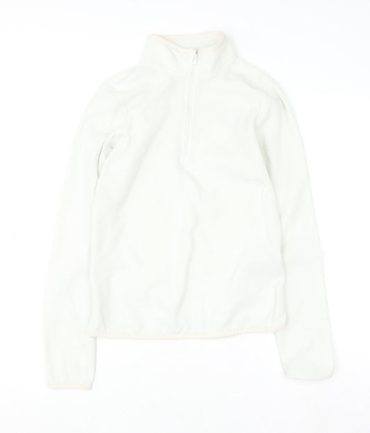 The North Face Women's White Fleece Pullover Hoodie S