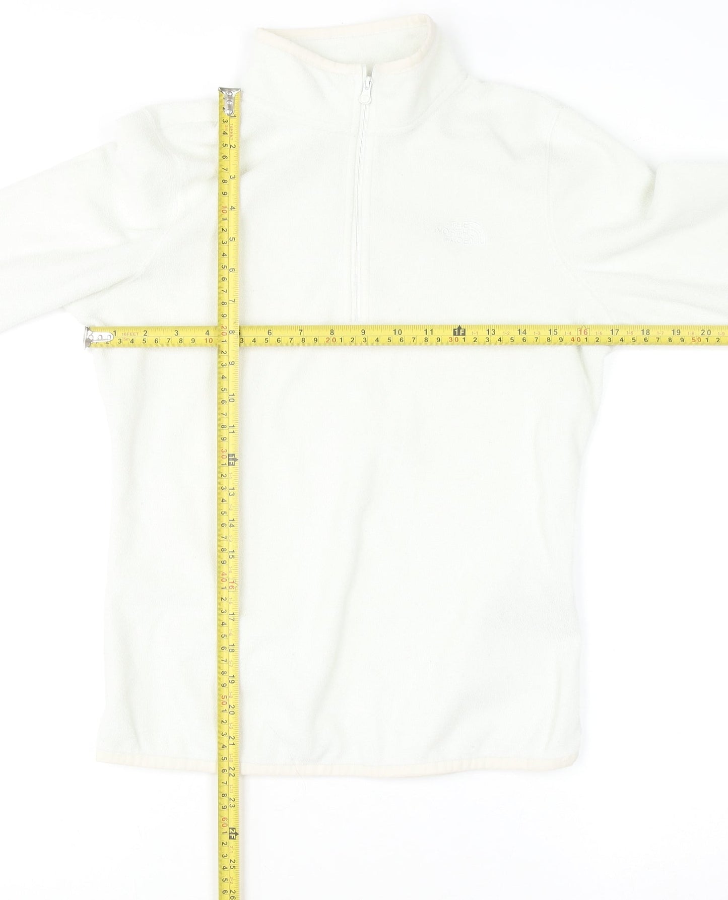 The North Face Women's White Fleece Pullover Hoodie S