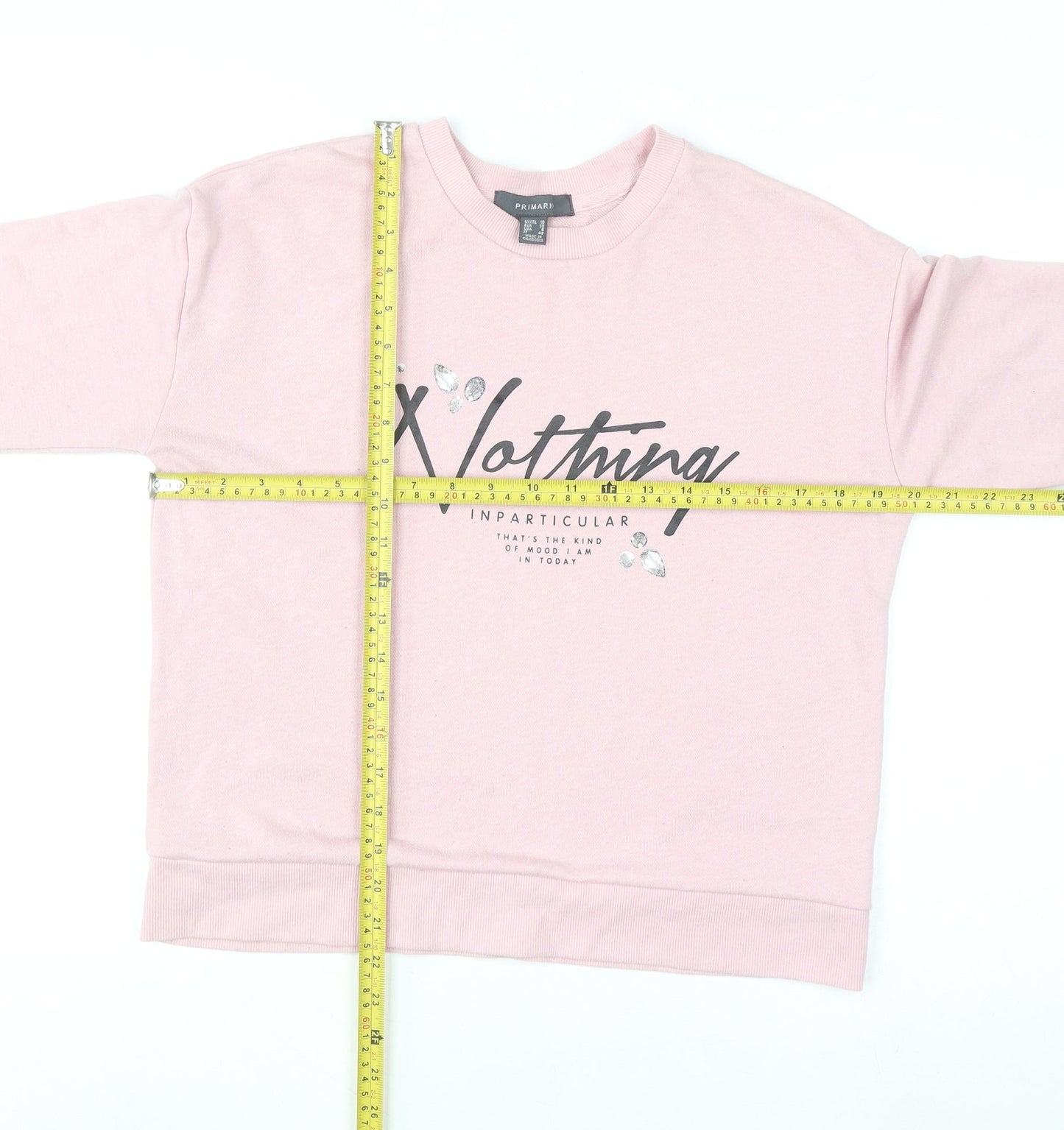 Primark Women Pink Crew Neck Pullover Jumper Size 10