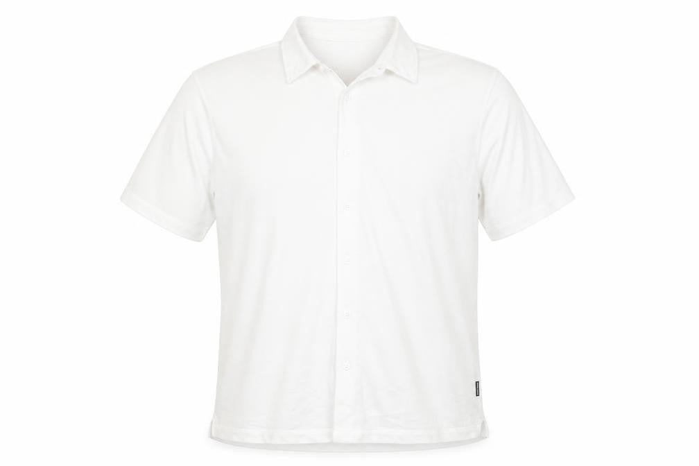 DeFacto Men's White Cotton Stretch Regular Fit Short Sleeve Polo L