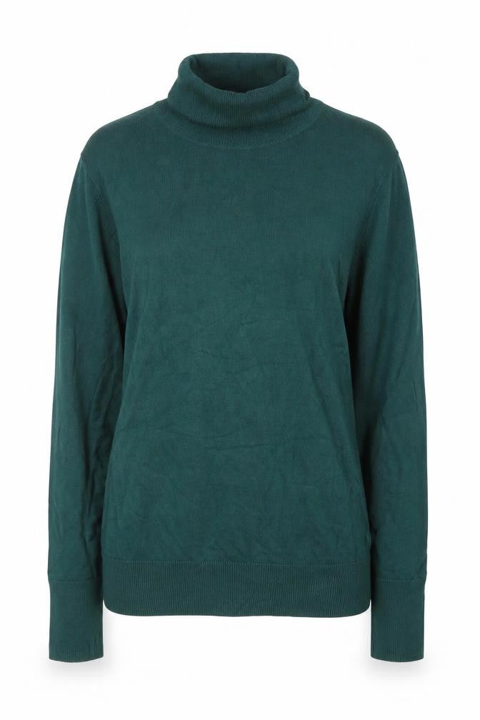 Dunnes Womens Green Roll Neck Knit Jumper Size M