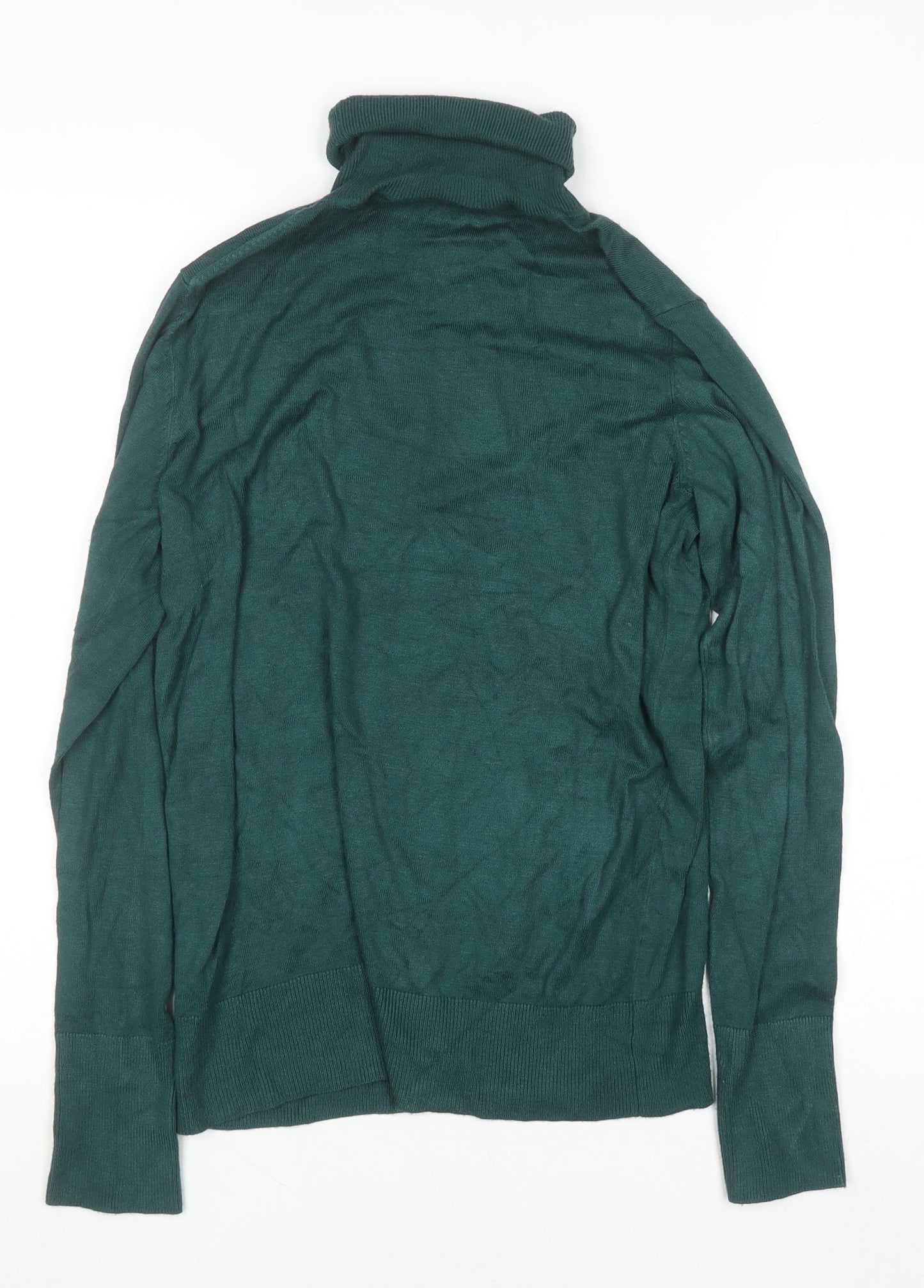 Dunnes Womens Green Roll Neck Knit Jumper Size M