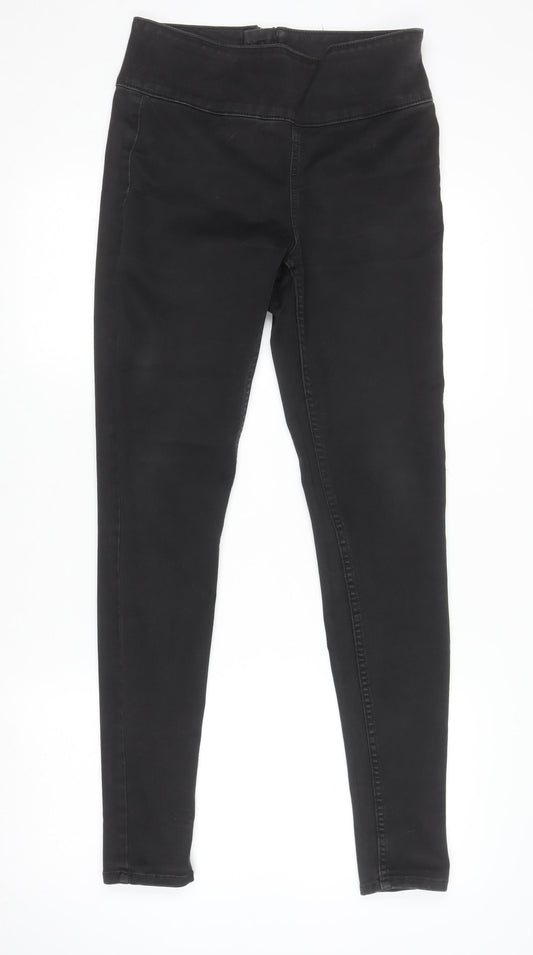 Pieces Womens Black Skinny High Rise Stretch Jeans Size M