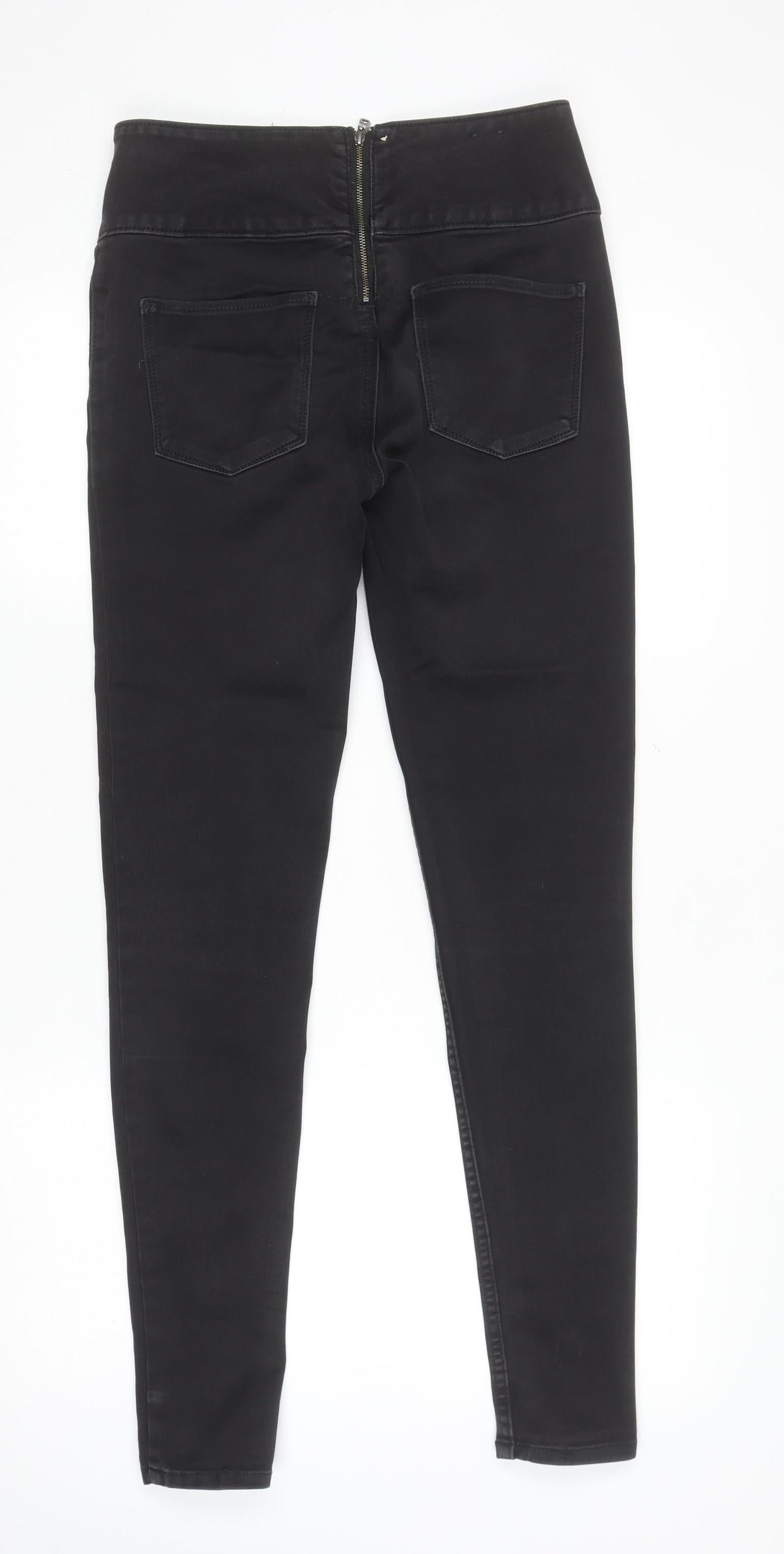 Pieces Womens Black Skinny High Rise Stretch Jeans Size M