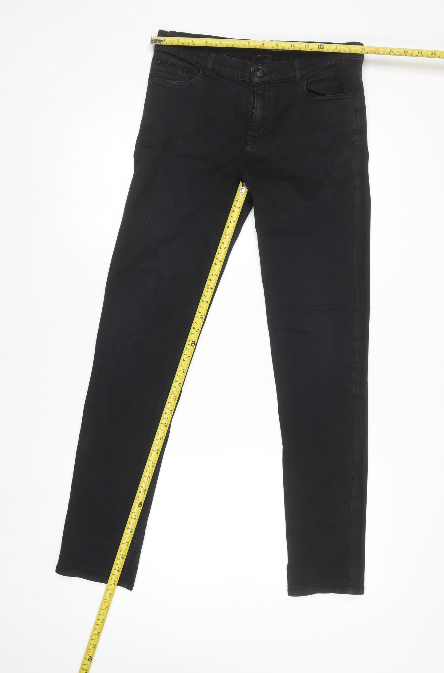 The Kooples Womens Black Skinny Jeans Size 28 Slim Fit Stretch Denim