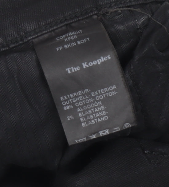 The Kooples Womens Black Skinny Jeans Size 28 Slim Fit Stretch Denim