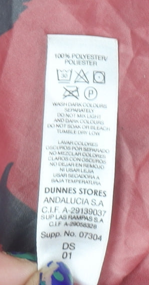 Dunnes Stores Women’s Red Dog Print Hooded Rain Jacket Size 14