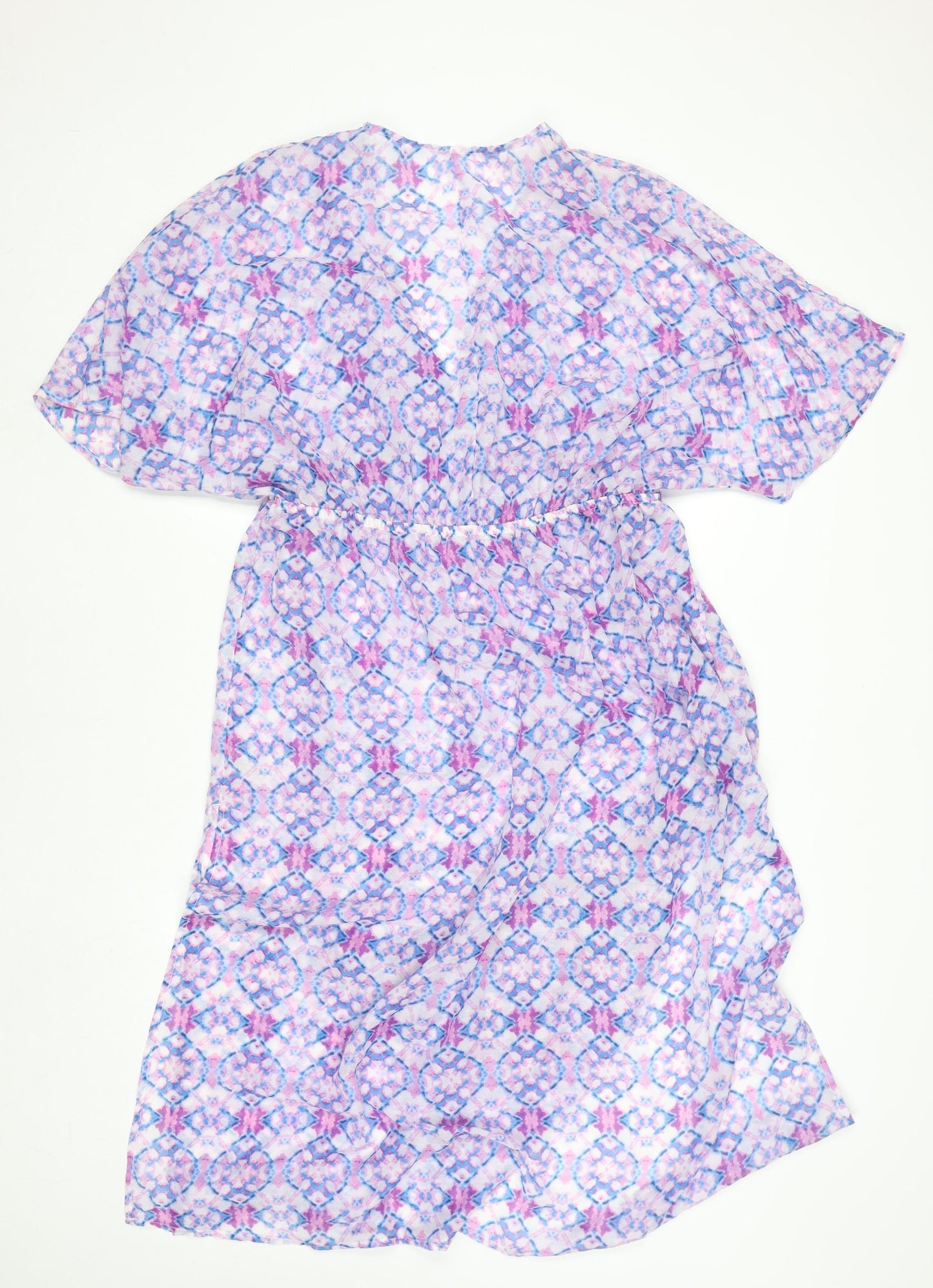 Dunnes Stores Women’s Pink Geometric Midi A-Line Dress Size 14
