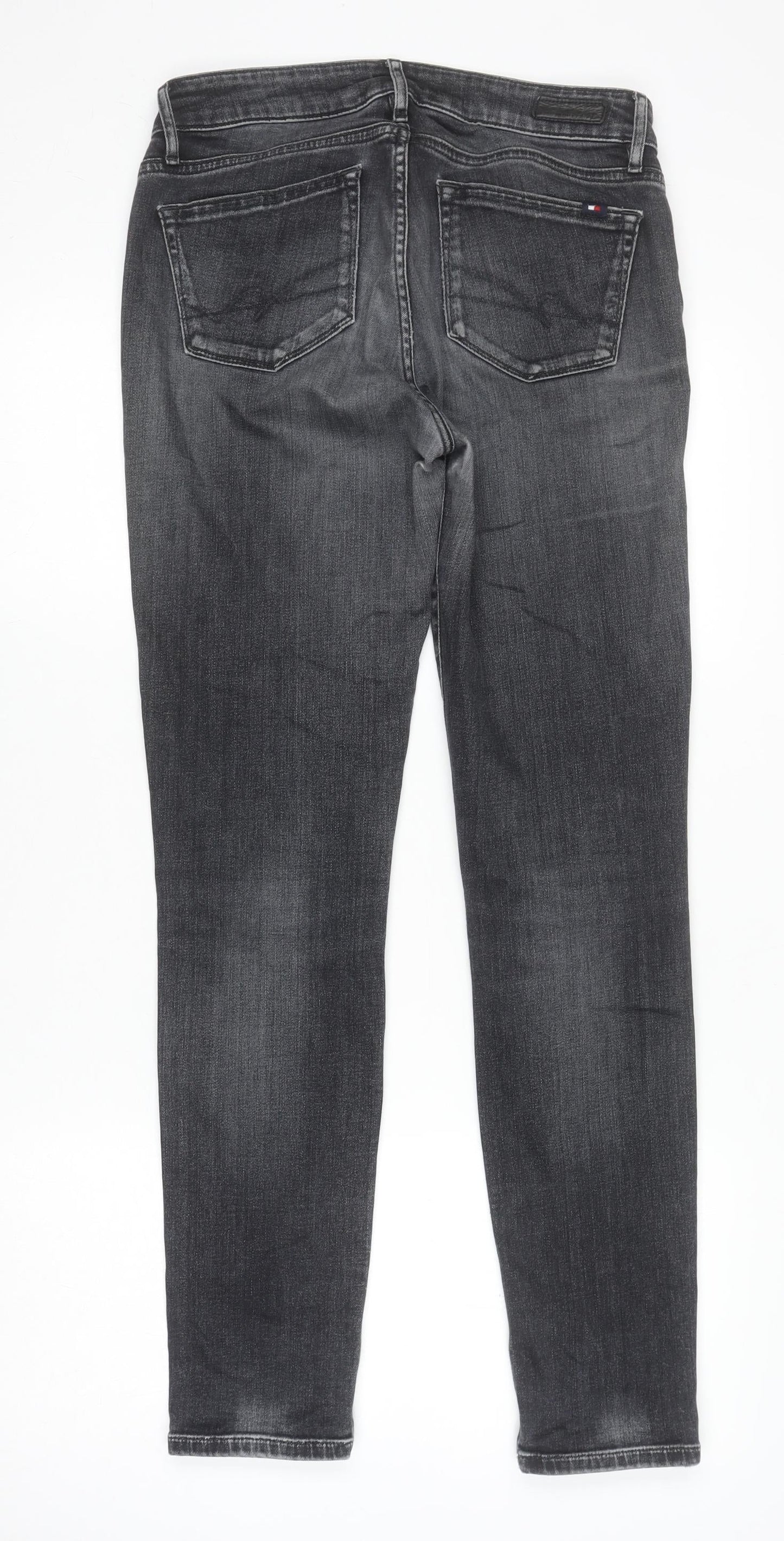 Tommy Hilfiger Men's Black Skinny Fit Jeans 28W 32L Venice HW
