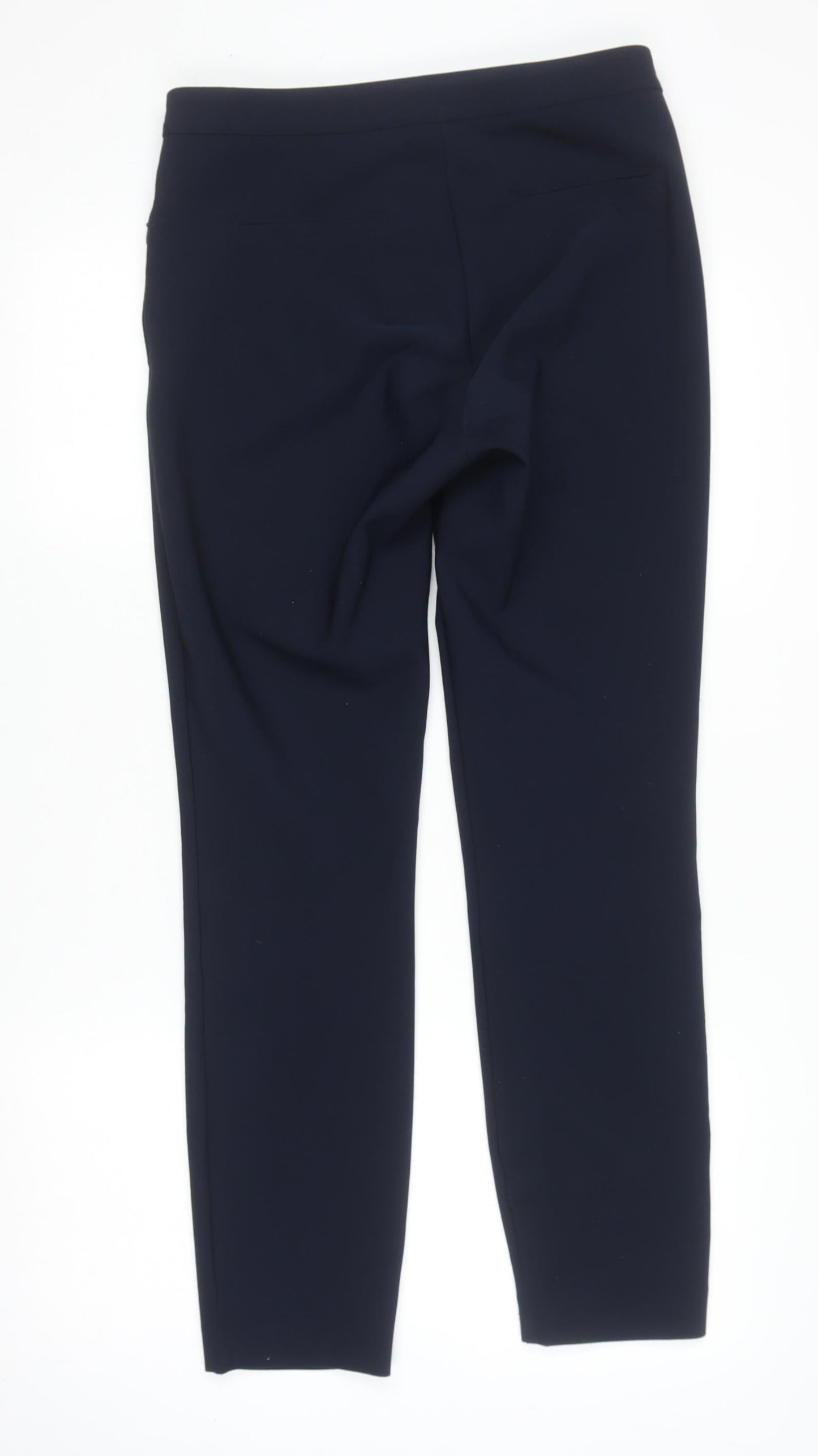 Savida Women's Navy Blue Slim Trousers Size 10 Polyester Blend