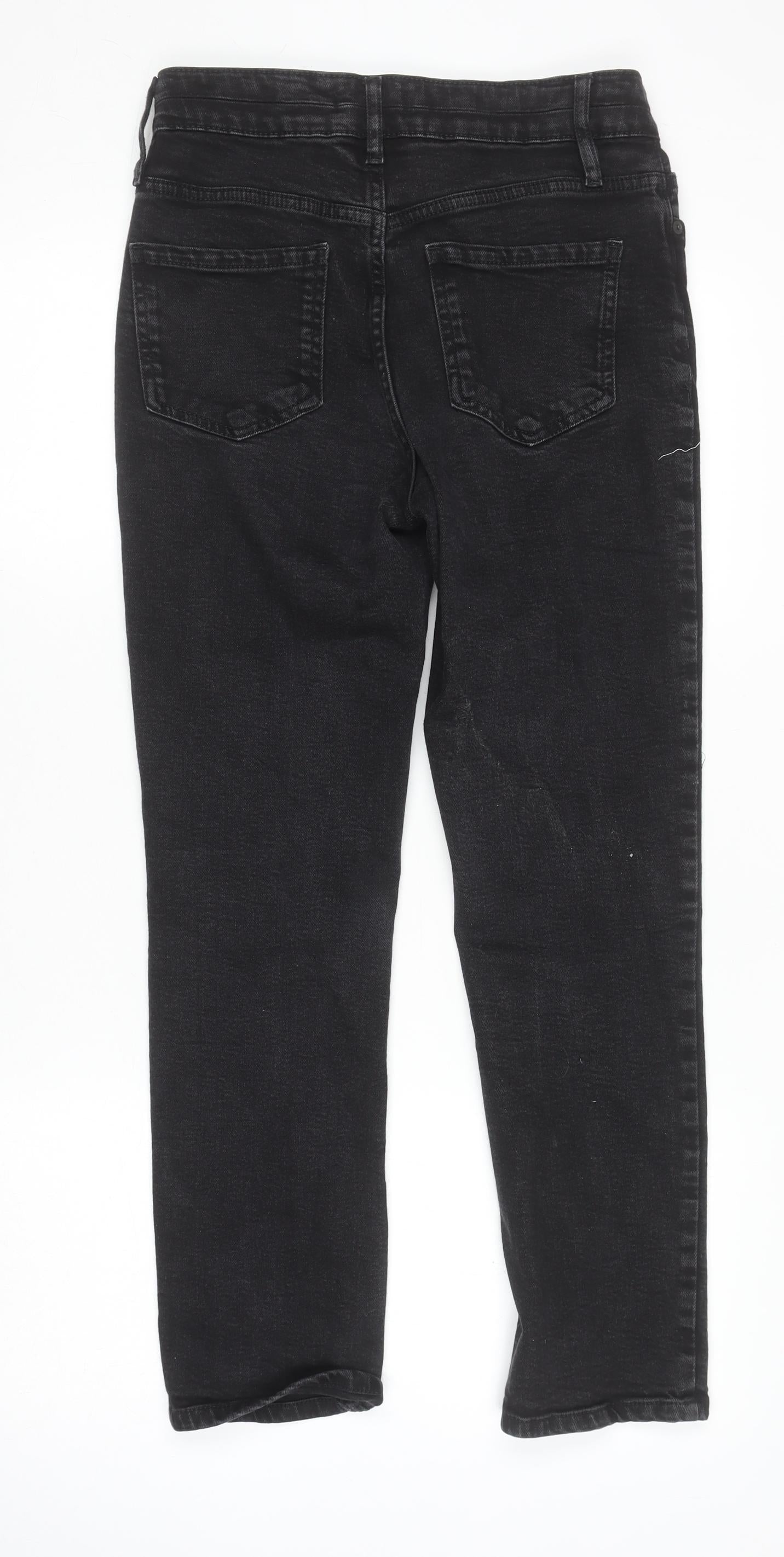 F&F Womens Black Skinny Stretch Jeans Size 19 Slim Fit Denim