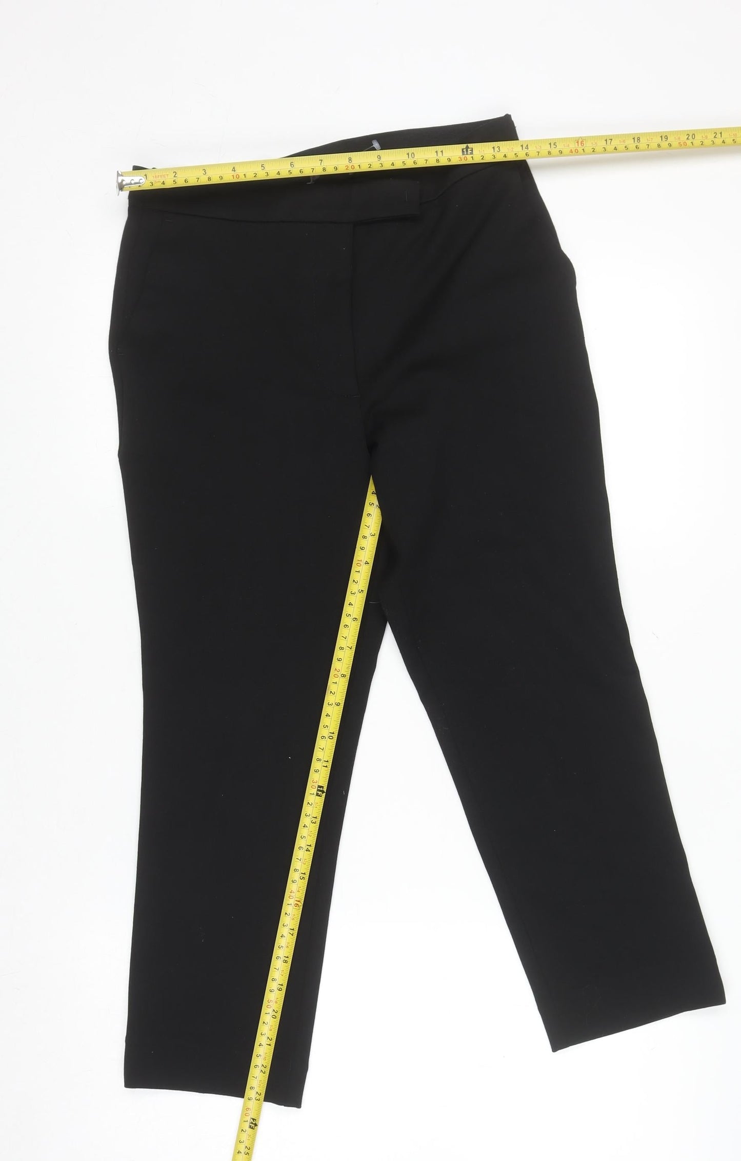 Marks and Spencer Women's Black Slim Trousers Size 10