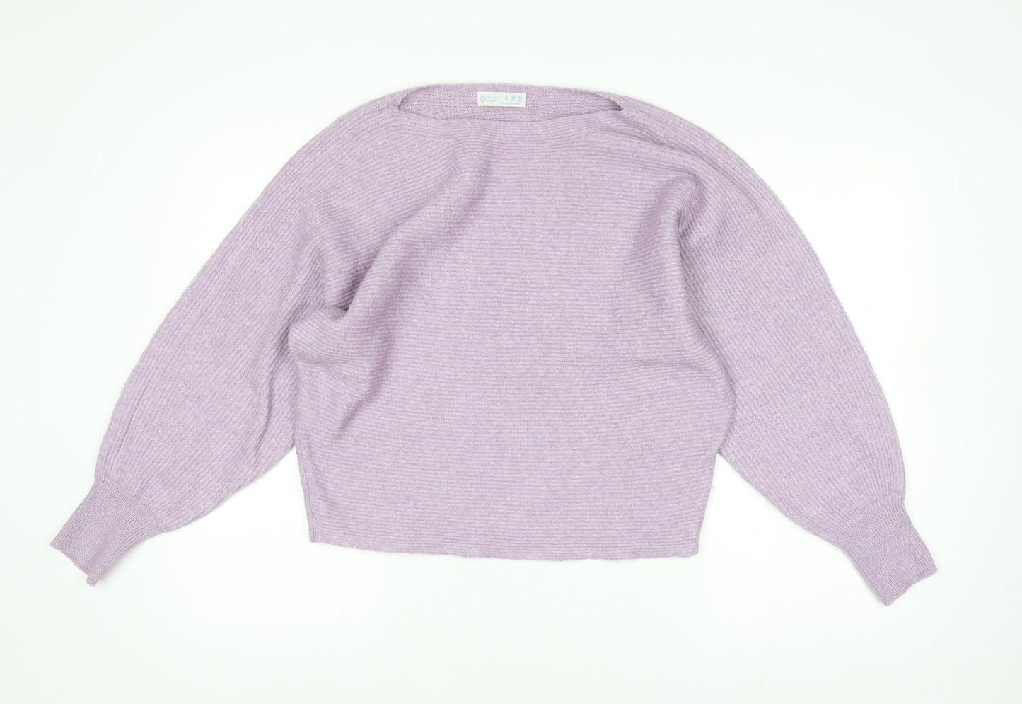 Primark Women’s Purple Chunky Knit Relaxed Fit Jumper Size S