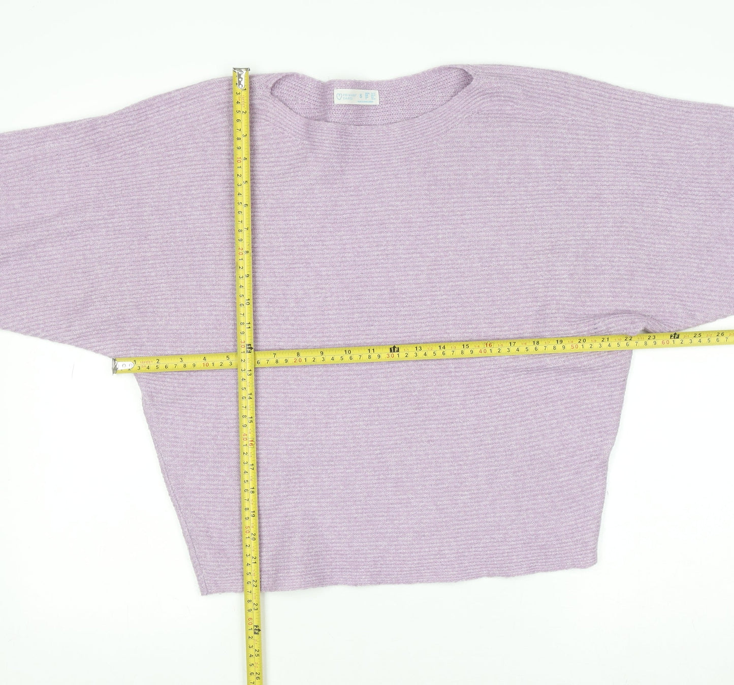 Primark Women’s Purple Chunky Knit Relaxed Fit Jumper Size S