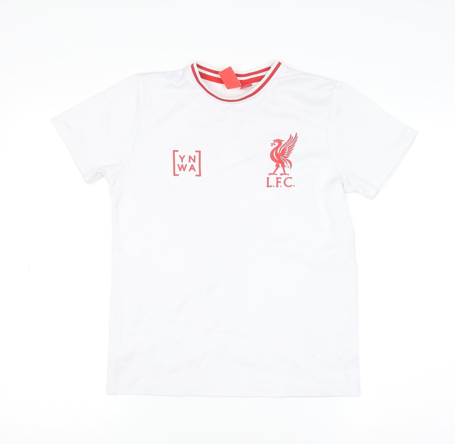 L.F.C. Boys White 10-11 Years Short Sleeve Polyester Football T-Shirt