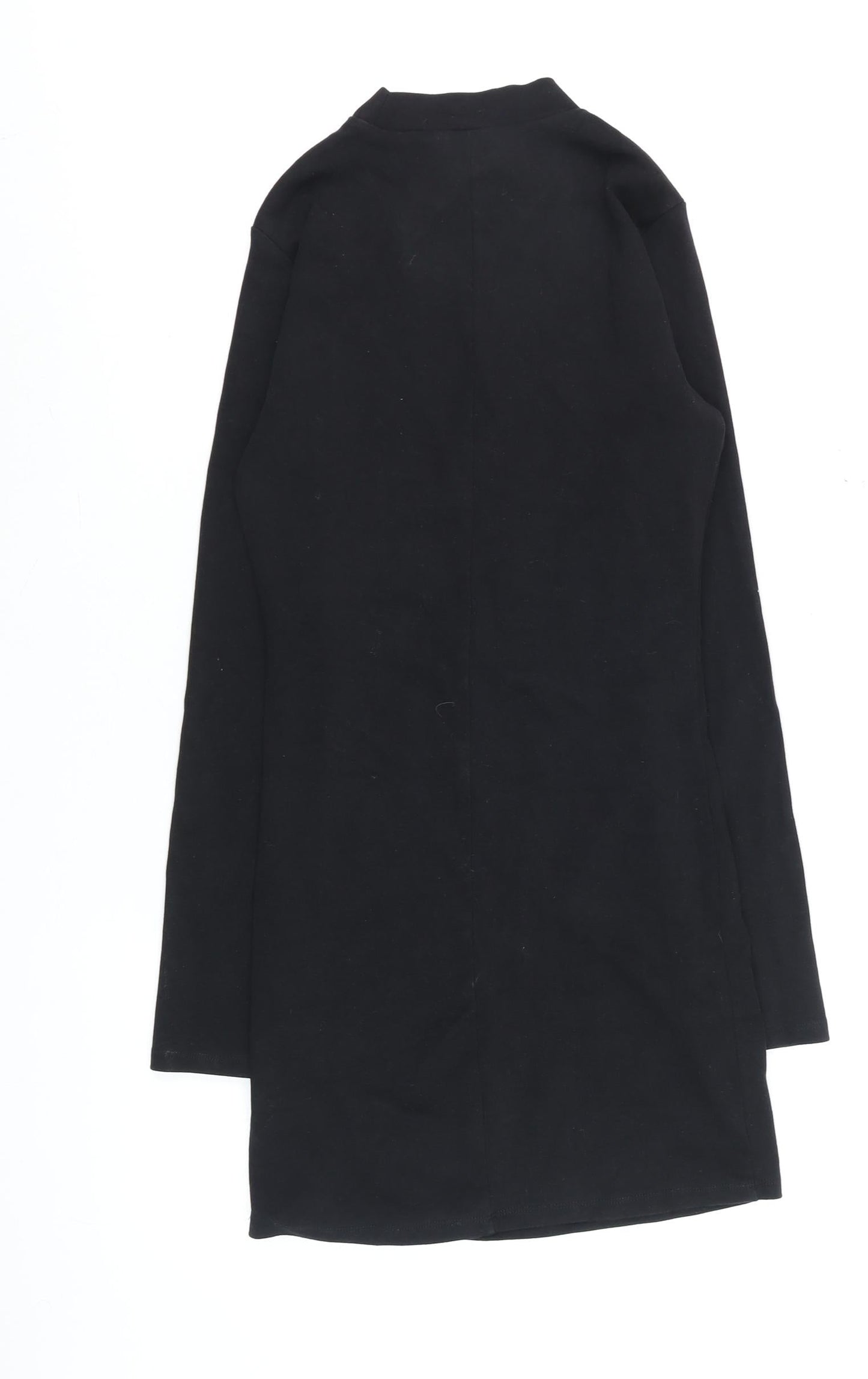 Stradivarius Women’s Black Bodycon Long Sleeve Short Dress Size 8