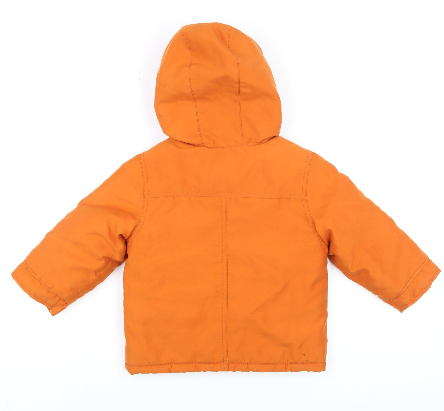 Gymboree Boys Orange 2-3 Years Hooded Puffer Jacket Winter Coat