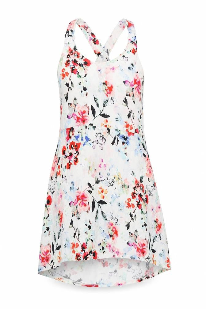 H&M Women’s Multicoloured Floral Sleeveless Slip Dress Size 8