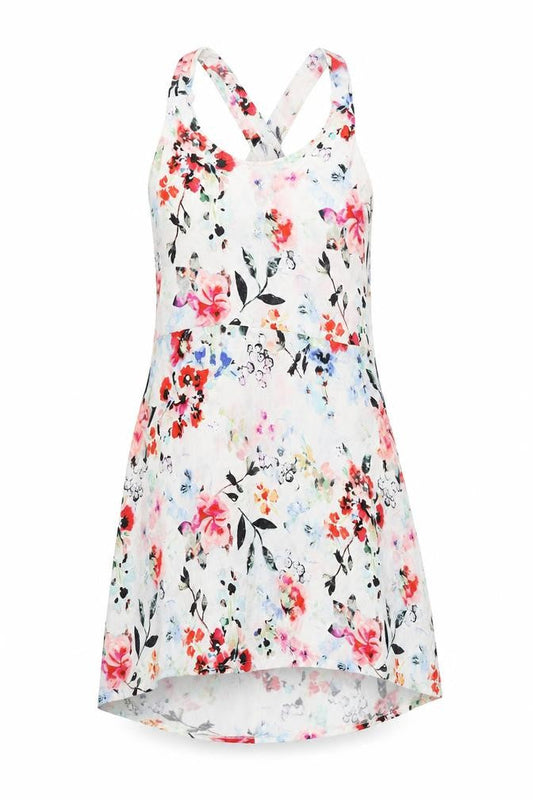 H&M Women’s Multicoloured Floral Sleeveless Slip Dress Size 8
